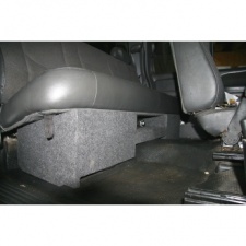 2007 to 2013 Chevy Silverado EXT Sub Box Amp Rack Enclosure Subwoofer Sierra 