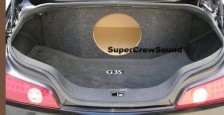 Infiniti G35 Coupe Single 12 Subwoofer Enclosure 2003 & up