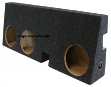 Toyota Tacoma Double Cab 05-20 Triple Subwoofer Box